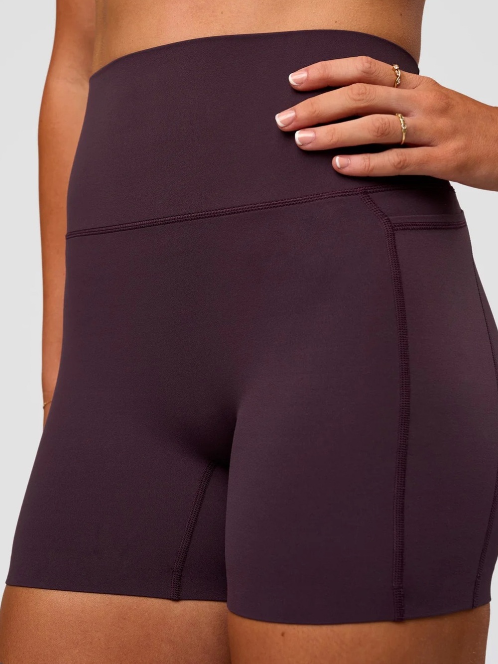 LSKD Exilir ultra High-Rise 4” Bike Shorts with Pockets - Picture 6 of 6
